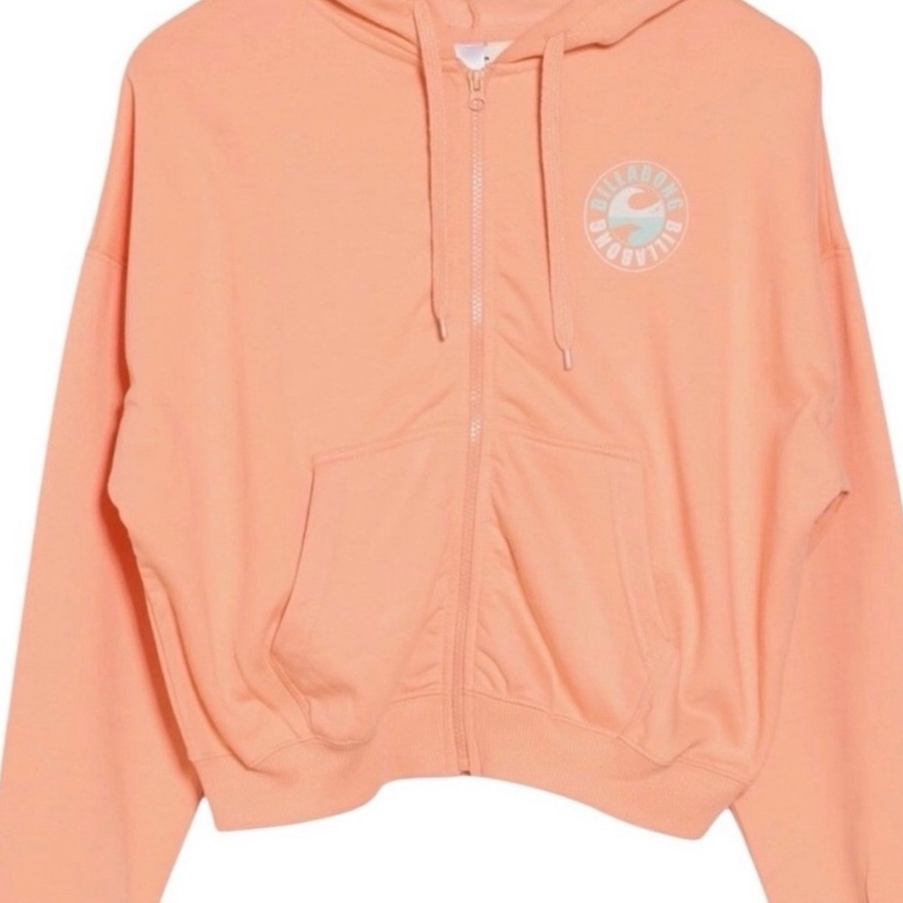 Peach Zip-Up Hoodie